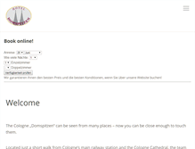 Tablet Screenshot of hotel-domspitzen.de